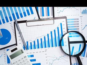 Graphs and charts representing statistics